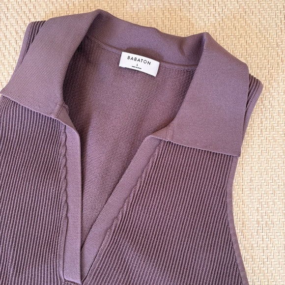 Babaton Knit Sculpt Polo - Picture 2 of 3